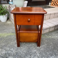 木製小物入れ兼踏み台