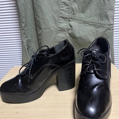 ヒール高シューズ &エナメルシューズ2足セット