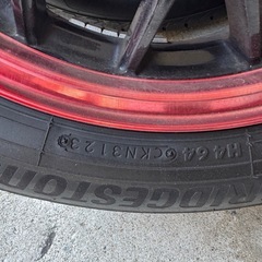 ブリヂストン NEWNO 23年製造 ほぼ新品タイヤ 社外アルミ付きの画像