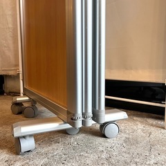 【武蔵小山店】 ｛A｝Comai コマイ 3連 パーテーション TP3-1806BN-NNWW 高さ180×幅180 部屋仕切り 衝立 キャスター付 木目調 オフィス  の画像