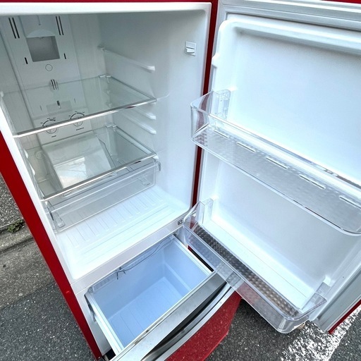 《売約済》【武蔵小山店】 DAEWOO ダイウ 2ドア 冷蔵庫 DR-C15AR 幅48.5cm 150L 右開きタイプ 2018.7~12月期製造 レトロスタイル 大宇電子