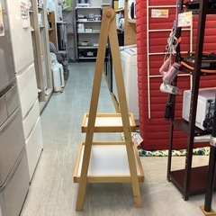 【リサイクルサービス八光】幅74㎝  木製　ハンガーラック　折りたたみ式の画像