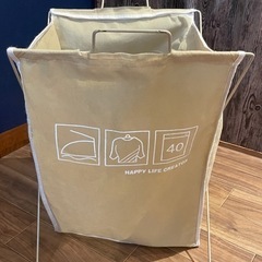 布製ランドリーバスケット 一部傷錆破損ありの画像