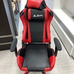 AJHSゲーミングチェア　キャスター付き　ブラック×レッド【トレ...
