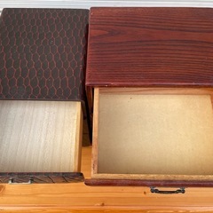 ★ 小物入れ 左:H24xW19xD23cm 右:H27xW24xD19cm 単品330円の画像