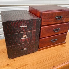 ★ 小物入れ 左:H24xW19xD23cm 右:H27xW24...