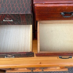 ★ 小物入れ 左:H24xW19xD23cm 右:H27xW24xD19cm 単品330円の画像