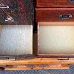 ★ 小物入れ 左:H24xW19xD23cm 右:H27xW24xD19cm 単品330円の画像