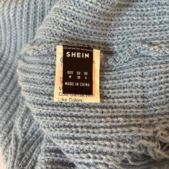S H E I N  水色トップス　Mサイズ　美品の画像