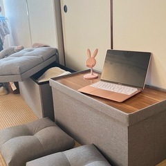 オットマン2脚の画像