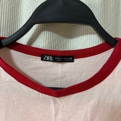 ZARA トップス　Tシャツ　ピンク　Mサイズの画像