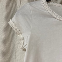サイズ140 白トップス　H&M  美品の画像
