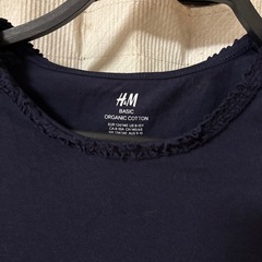 サイズ140 青トップス　H&M 美品の画像