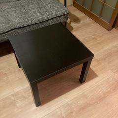 ミニテーブル　黒色　正方形