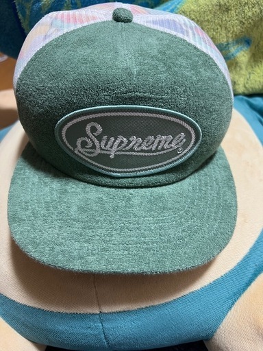 美品 希少カラー 24SS Supreme Terry Mesh Back 5-Panel テリー メッシュ キャップ Cap シュプリーム