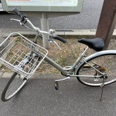 自転車　No.324　シルバー　27インチ　6段切り替え　LED...