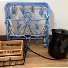 超音波加湿器付けます　新生活 セット　洗浄した電気ポット 分別ゴミ買い物袋掛け 食器 折り畳みバスケット  突っ張り棒 大中小４本 の画像