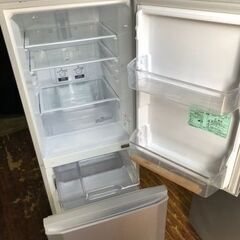 NO B313  ★格安特価★福岡市内配送設置無料★ 三菱電機 MITSUBISHI ELECTRIC 冷蔵庫 （146L・右開き） 2ドア シャイニーシルバー MR-P15D-S 2019年の画像