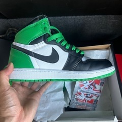 23.5cm air Jordan1 greenblackの画像