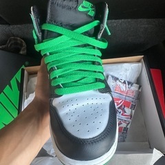 23.5cm air Jordan1 greenblackの画像