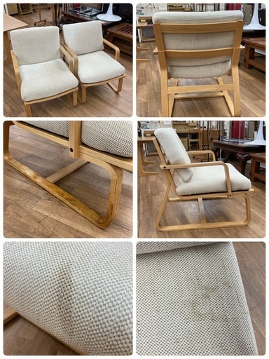 ジモティー限定価格！⭐ S778 無印良品 MUJI リビングでもダイニングでもつかえるシリーズ 3点セット 幅130cm USED