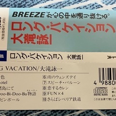 新品　開封済　大滝詠一　A LONG VACATIONの画像