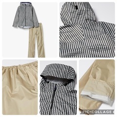 レインスーツ　上下セット　レディースSの画像