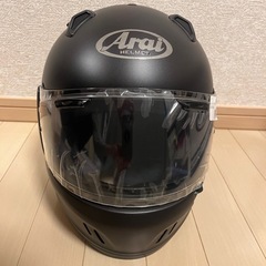 【新品】Arai ヘルメット XD フラットブラック未使用 新品　箱入り （59-60cm）交換用MVシールドスモーク付きの画像