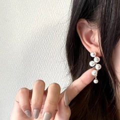 上品な大人パールピアス ピアスの画像