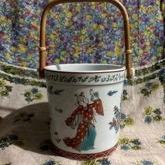 🤎陶器のアイスペール（氷入れ）＊アイスボックス🐇