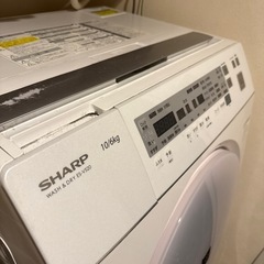 シャープ ドラム式洗濯機 WASH&DRY ES-V520 の画像