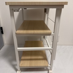 キャスター付き折りたたみ収納ラックの画像