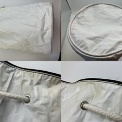 CHANEL プールバッグ ロゴ　高さ40cm(15.75 inch)　直径30cm(11.81 inch)　 黒  巾着 　ショルダーバッグ　送料無料の画像