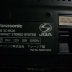 パナソニック　コンパクト　ステレオシステム　SC-HC30の画像
