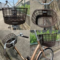 【要修理・現状販売品】ブリヂストン 22インチ シティサイクル「アルミーユ ミニ」AU20T（プレシャスベージュ）の画像