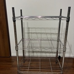 美品メタルラック72×49×29センチ