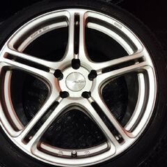 【DL WM02 245/40R18】スタッドレス【BS POTENZA Adrenaline SW005 18インチ 8.5J5HPCD114.3+48】23年製 バリ溝 軽量 レヴォーグ等(KTO403)の画像