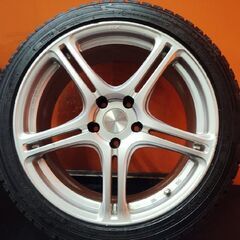【DL WM02 245/40R18】スタッドレス【BS POTENZA Adrenaline SW005 18インチ 8.5J5HPCD114.3+48】23年製 バリ溝 軽量 レヴォーグ等(KTO403)の画像