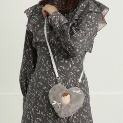 【10cmぬい推奨サイズ】Appel Toi ぬい服 着せ替え おくるみ 2way グレー ぬいショルダーの画像