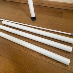 つっぱりハンガーラックダブル L字の画像