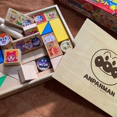 アンパンマン はじめてのよくばりつみきセット プレミアムの画像