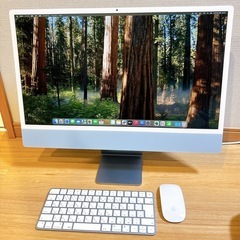 Apple iMac ブルー ［MQRC3J/A］24インチ M...