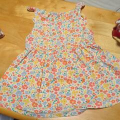 80センチ花柄ワンピースの画像