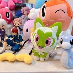 ポケモン　ヒロアカ　まどマギ　ぬいぐるみフィギュアの画像