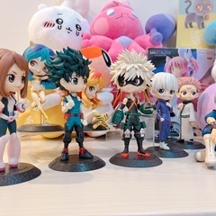 ポケモン　ヒロアカ　まどマギ　ぬいぐるみフィギュアの画像