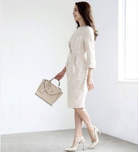 DRESS LAB ツイード　フォーマルワンピースMサイズ、GRL Vカットセンターピンタックトートバッグ