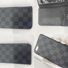 ＬＯＵＩＳ　ＶＵＩＴＴＯＮ　アイフォンモバイルスマホケース　ダミエ　グラフィット　16.5ｃｍ×8.2ｃｍ　送料無料　の画像