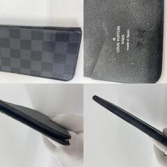 ＬＯＵＩＳ　ＶＵＩＴＴＯＮ　アイフォンモバイルスマホケース　ダミエ　グラフィット　16.5ｃｍ×8.2ｃｍ　送料無料　の画像