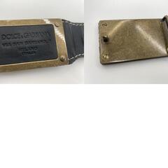ＤＯＬＣＥ＆ＧＡＢＢＡＮＡ　レザーベルト　BC3091　黒　全長９９ｃｍ　送料無料の画像
