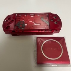 (取引決定)PSP3000 赤シェル 他部品ジャンク